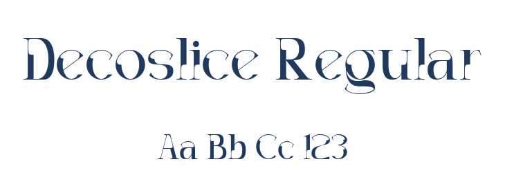 Decoslice Regular Font Preview