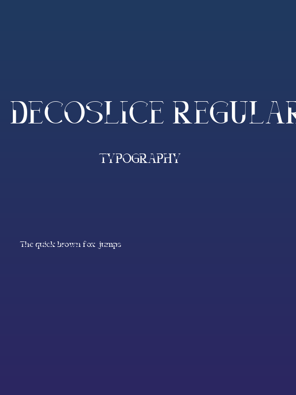 Decoslice Regular Poster