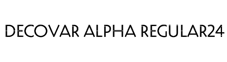 Decovar Alpha Regular24  Frei Schriftart Herunterladen