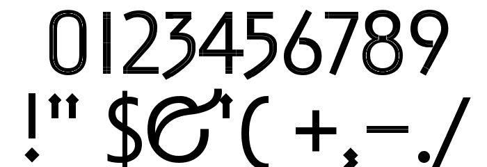 Decovar Alpha Regular24 Font OTHER CHARS