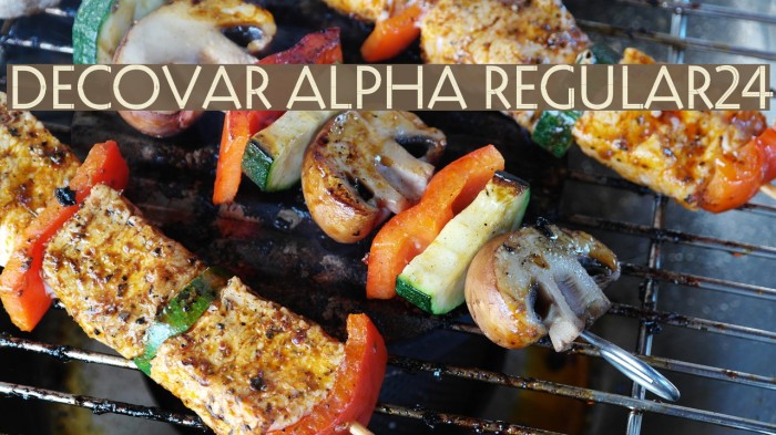 Decovar Alpha Regular24 Font examples
