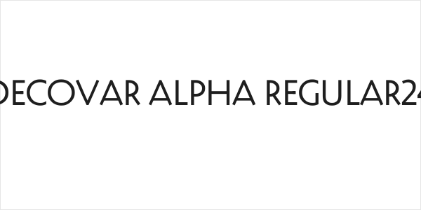 Decovar Alpha Regular24 Logo