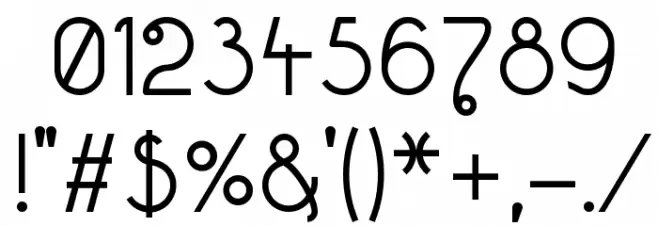 Decoy Regular Font OTHER CHARS