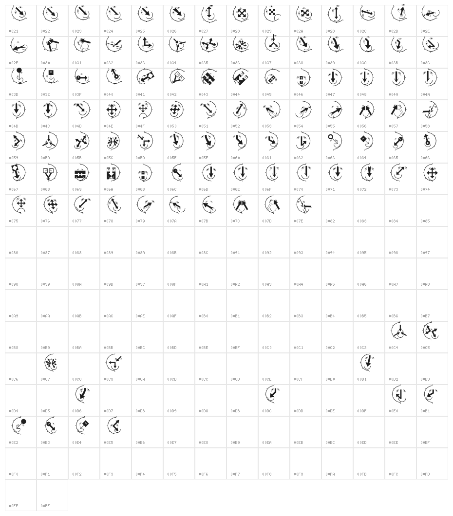 Decreations Character Map