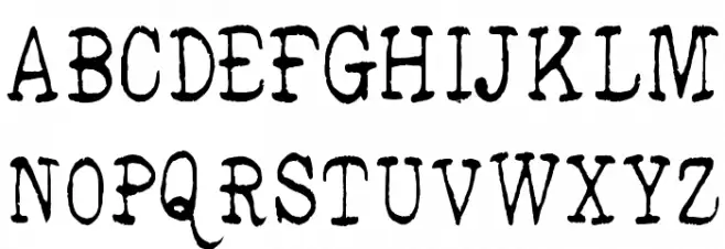 DedEnd-Regular Font Litere mari