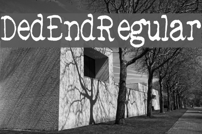 DedEnd-Regular Font examples