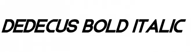 Dedecus Bold Italic  Frei Schriftart Herunterladen