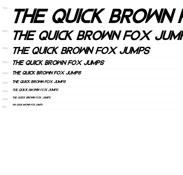 Dedecus Bold Italic Waterfall