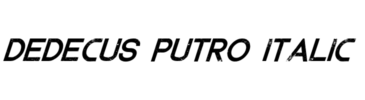 Dedecus Putro Italic Font