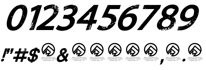 Dedecus Putro Italic Font OTHER CHARS