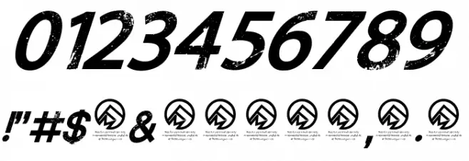 Dedecus Putro Italic Font OTHER CHARS