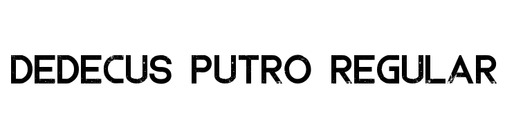 Dedecus Putro Regular  font caratteri gratis