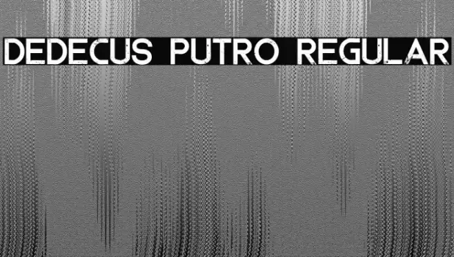 Dedecus Putro Regular Schriftart examples