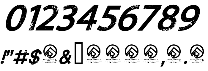 DedecusPutro-Italic Font OTHER CHARS