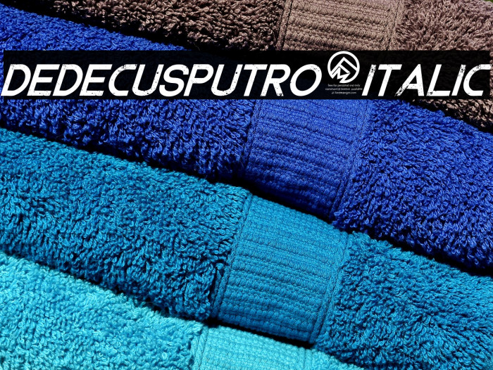 DedecusPutro-Italic Font examples