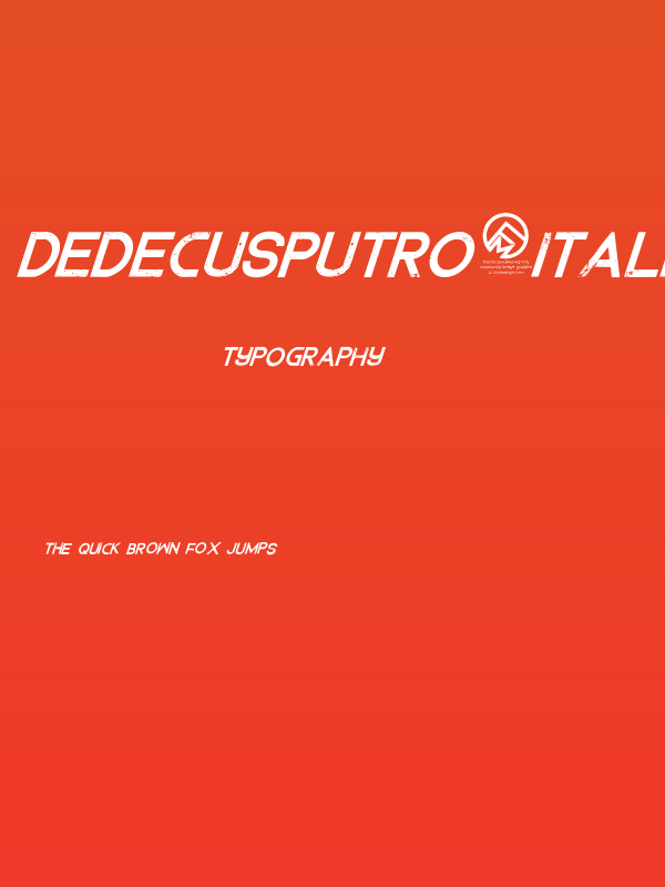 DedecusPutro-Italic Poster