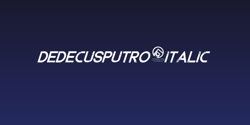 DedecusPutro-Italic Social Header
