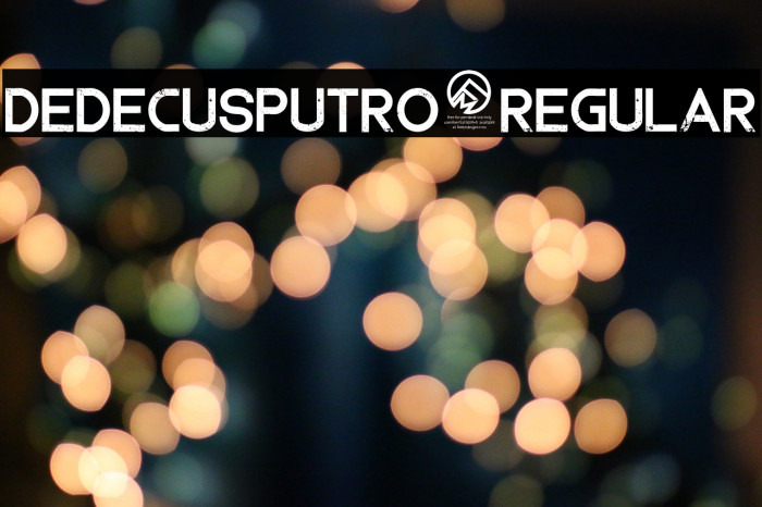 DedecusPutro-Regular Font examples