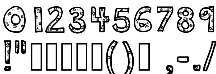 DeeDeeFlowers Font OTHER CHARS
