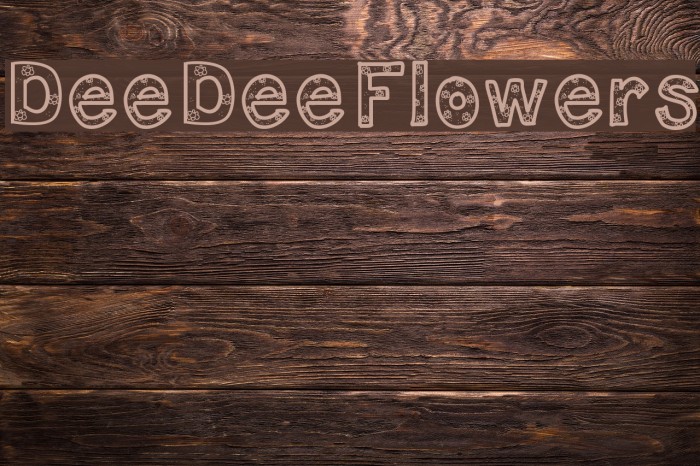 DeeDeeFlowers Font examples