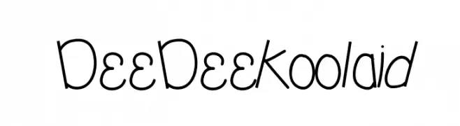 DeeDeeKoolaid  Скачать бесплатные шрифты