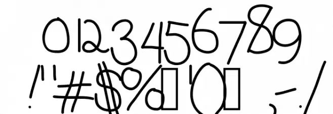 DeeDeeKoolaid Font OTHER CHARS