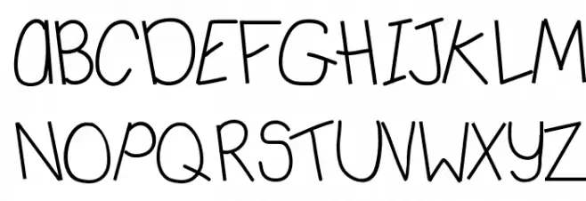 DeeDeeKoolaid Font UPPERCASE