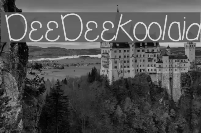 DeeDeeKoolaid Font examples