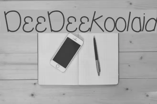 DeeDeeKoolaid Font examples