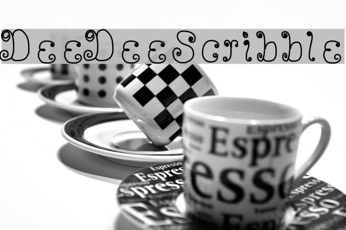 DeeDeeScribble Font examples