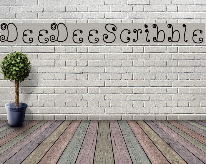 DeeDeeScribble Font examples