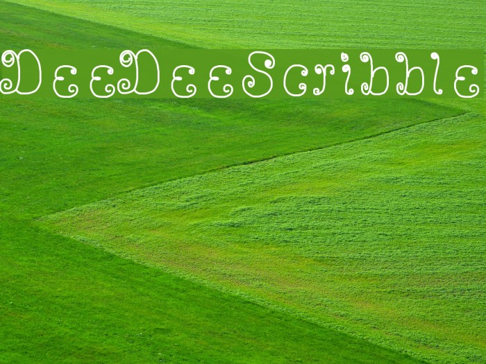 DeeDeeScribble Font examples