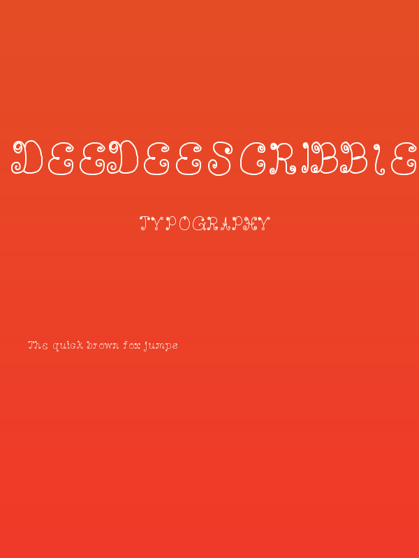 DeeDeeScribble Poster