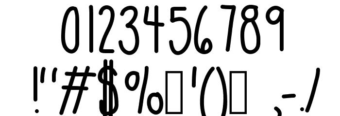 DeeDeeStretch Font OTHER CHARS