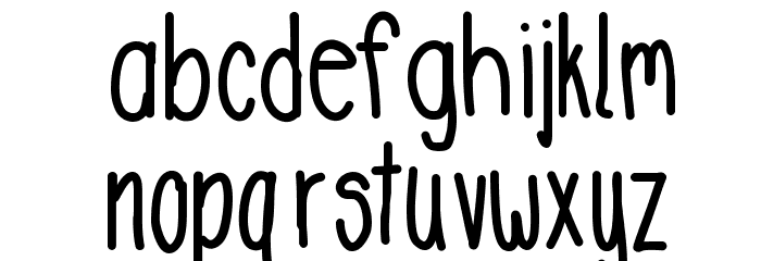 DeeDeeStretch Font LOWERCASE