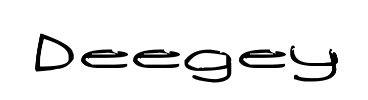 Deegey  フリーフォントのダウンロード