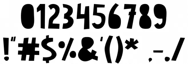 Deejah Font OTHER CHARS