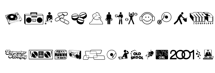 Deejay Supreme Font LOWERCASE