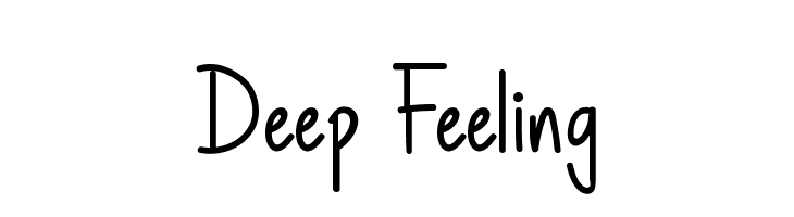 Deep Feeling  フリーフォントのダウンロード