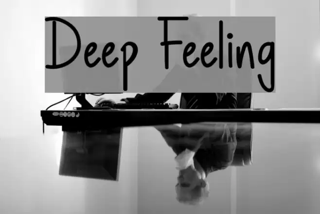 Deep Feeling Font examples