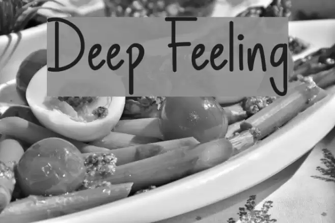 Deep Feeling Font examples