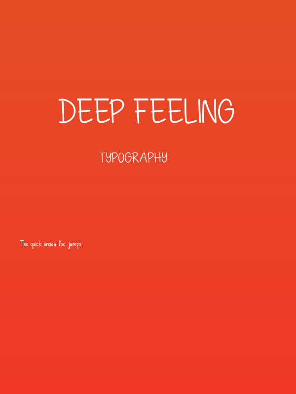 Deep Feeling Poster