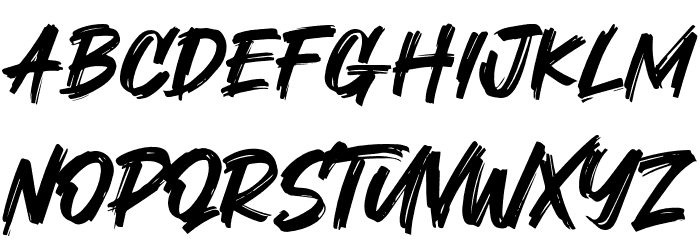Deep Hero Schriftart Groß