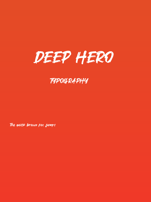 Deep Hero Poster