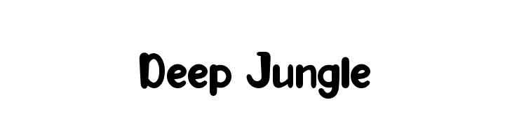 Deep Jungle  フリーフォントのダウンロード