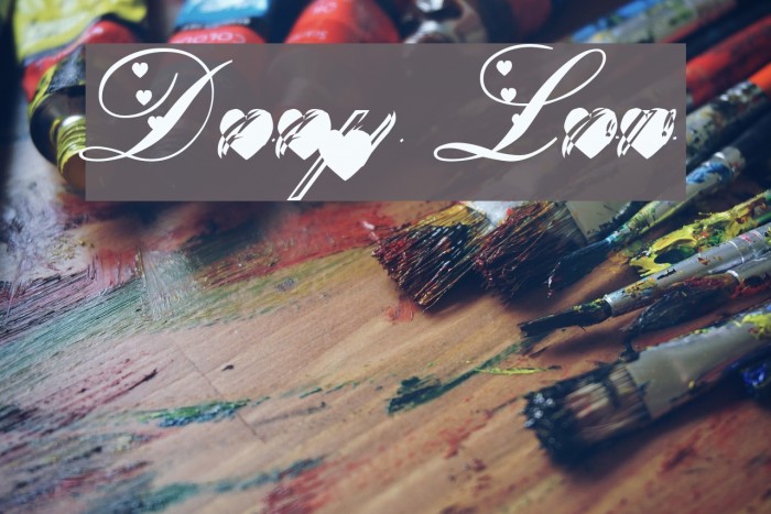 Deep Lov Font examples