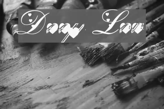 Deep Lov फ़ॉन्ट examples