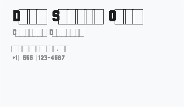 Deep Shadow Over Business Card