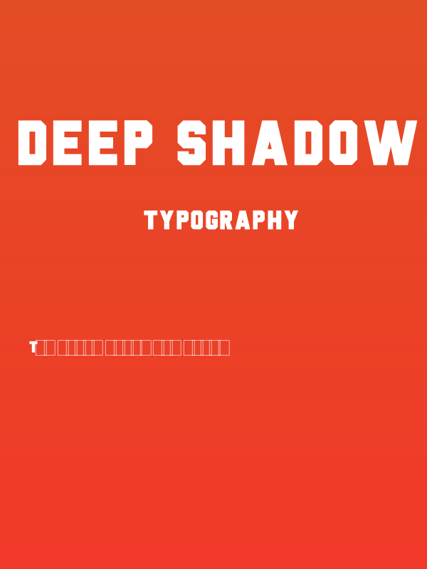 Deep Shadow Over Poster