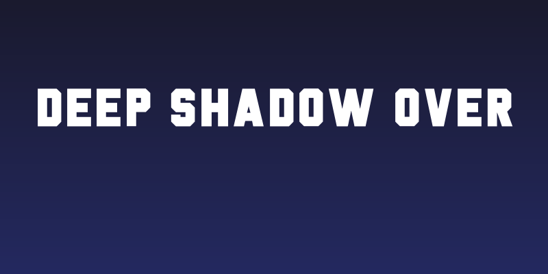 Deep Shadow Over Social Header